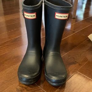 Kids Navy Hunter Boots size 13